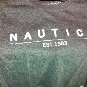 Nautica Gray Long Sleeve Tee
